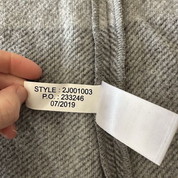 Vineyard Vines Open Front Fringe Vest Women’s Size Small Wool Blend Grey - Picture 5 of 7